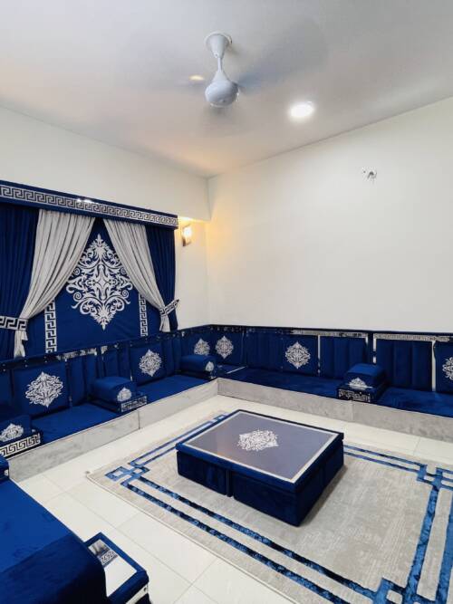 Blue Arabic Majlis