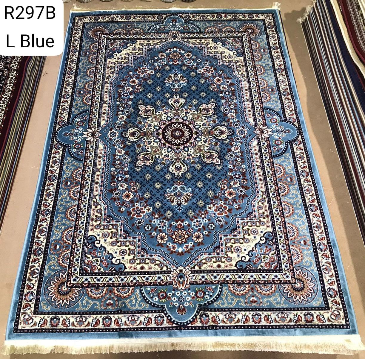 Majestic Light Blue Persian Rug (R297B)