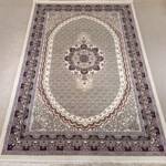 Isfahan Oval Medallion Rug — Ivory/Taupe & Wine