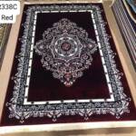 Tabriz Open-Field Medallion Rug — Deep Red/Ivory (R338C)