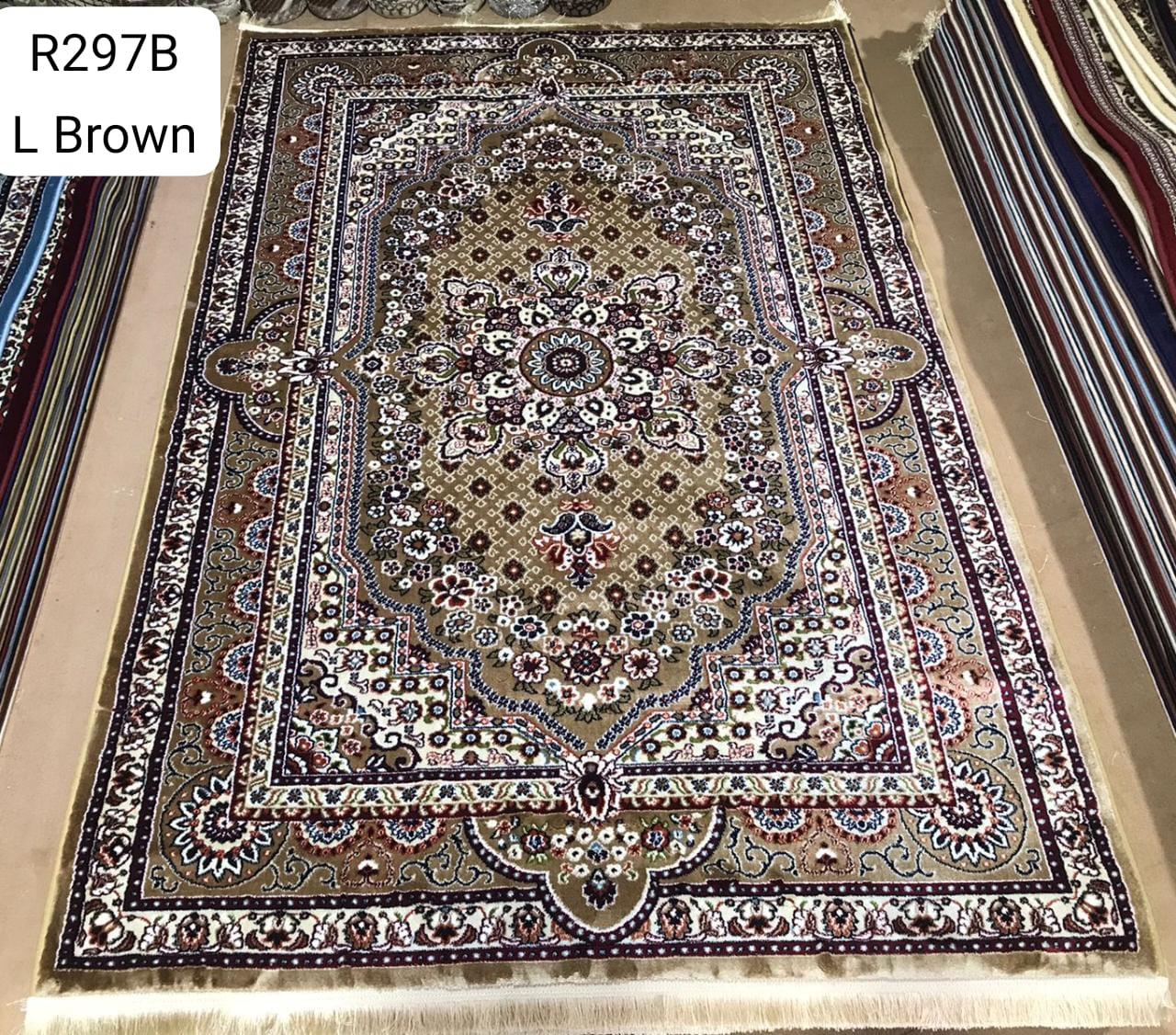 Classic Light Brown Persian Rug (R297B)