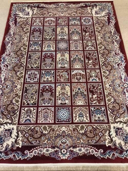Imperial Maroon Mosaic Rug