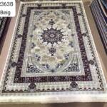 Tabriz Arch Medallion Rug — Beige/Ivory & Burgundy (R363B)