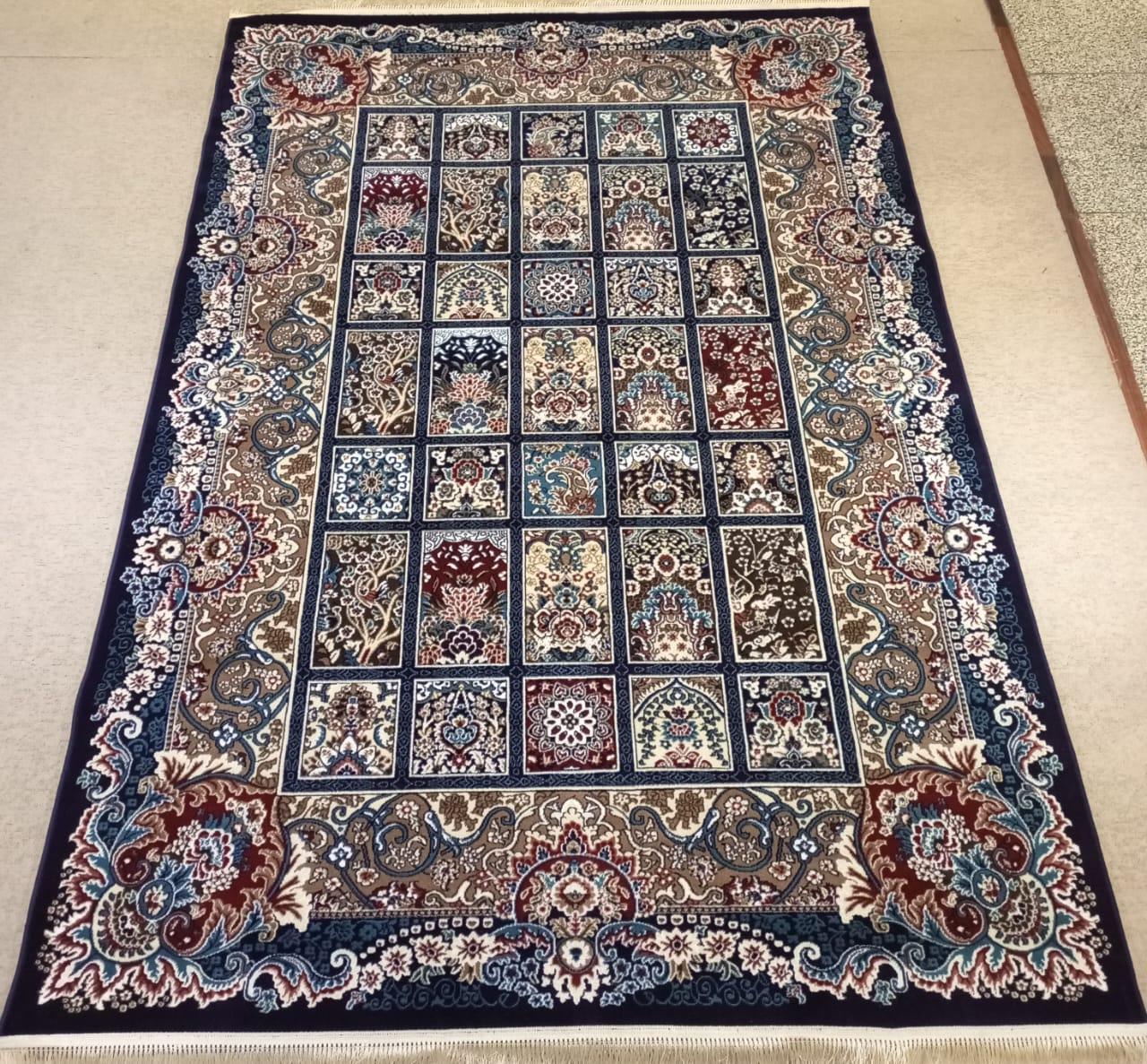 Imperial Navy Mosaic Rug