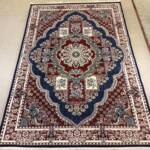 Isfahan Palace Medallion Rug — Maroon/Navy/Ivory