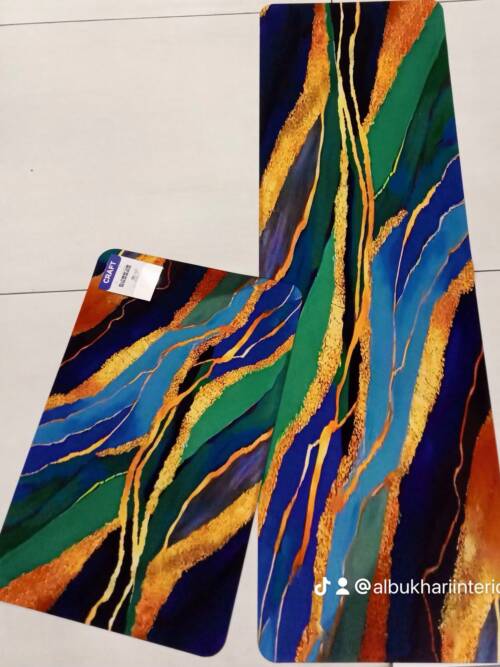 Modern abstract floor mats