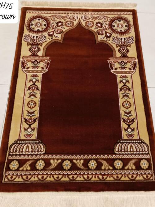 Turkish-style prayer mat in Brown
