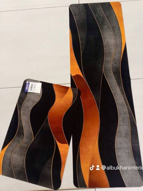 CRAFT by Albukhari Interior abstract wavy patterned floor mats