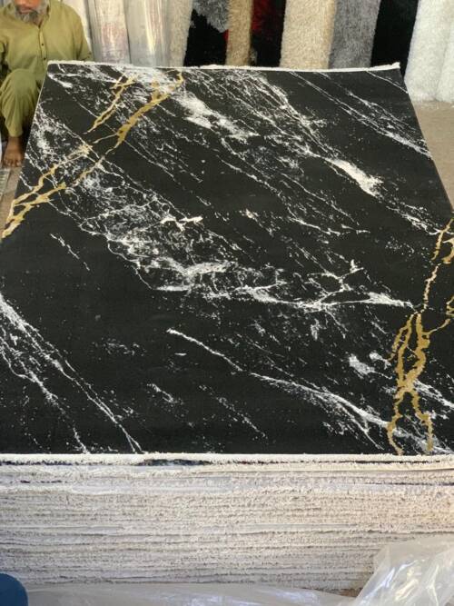 Golden black marble