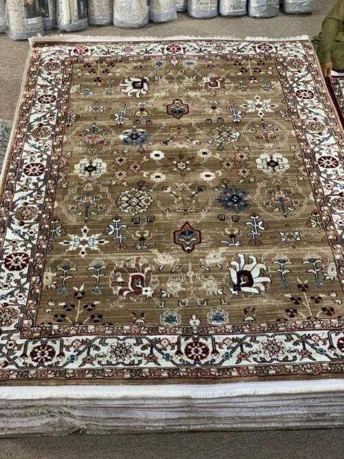 Traditional Beige/Brown Persian-Style Area Rug