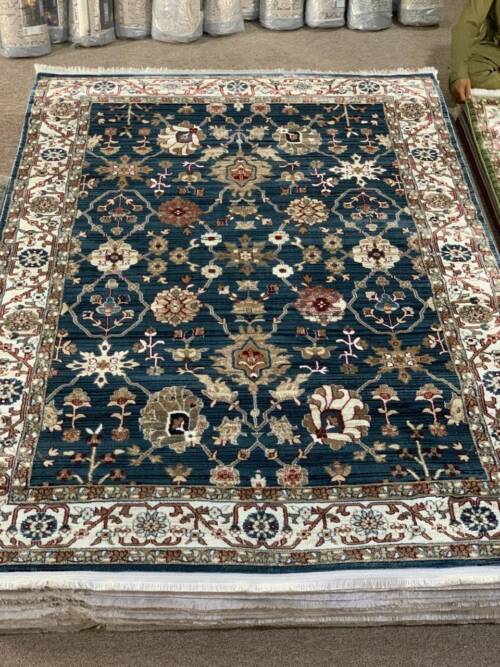 Traditional Persian-Style Floral Medallion Area Rug