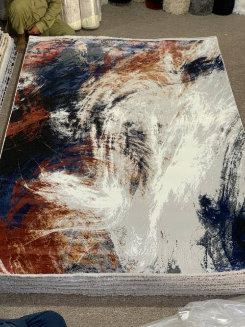 Dynamic Color Abstract Rug
