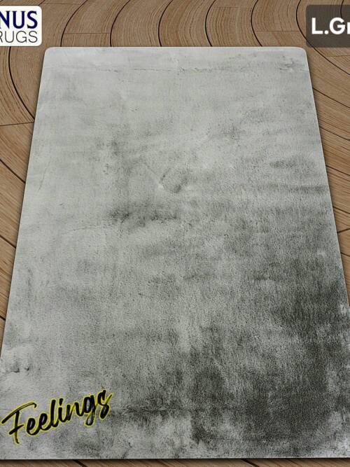 Turkish FEELINGS Rug in Light Grey