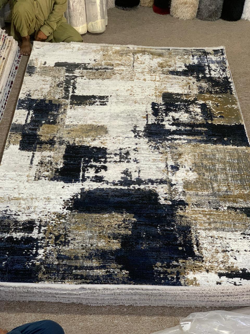 Modern Abstract mix of white, black, various shades of grey