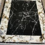 Bombay Marble Black Rug