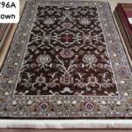 Kashan Allover Floral Rug — Brown/Ivory (R296A)