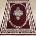 Royal Maroon Oval Medallion Rug