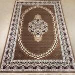 Royal Brown Oval Medallion Rug
