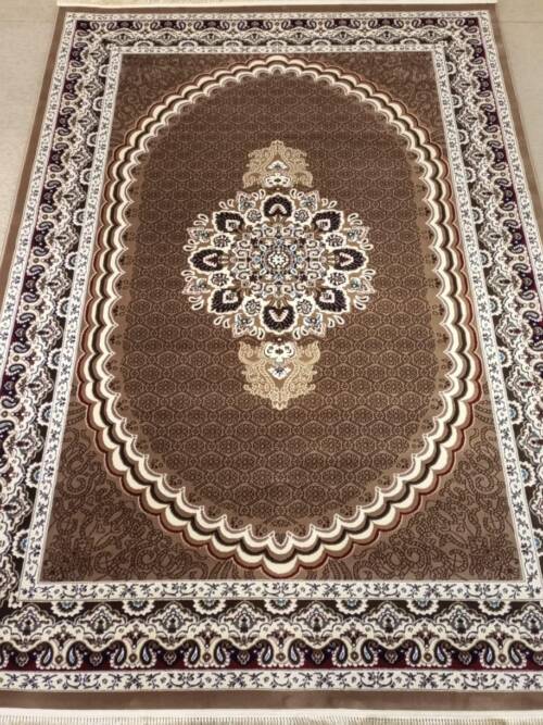 Royal Brown Oval Medallion Rug
