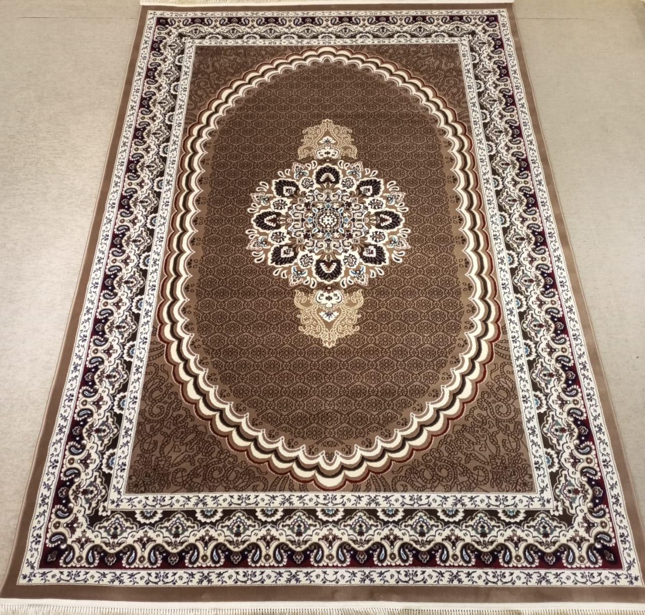 Royal Brown Oval Medallion Rug